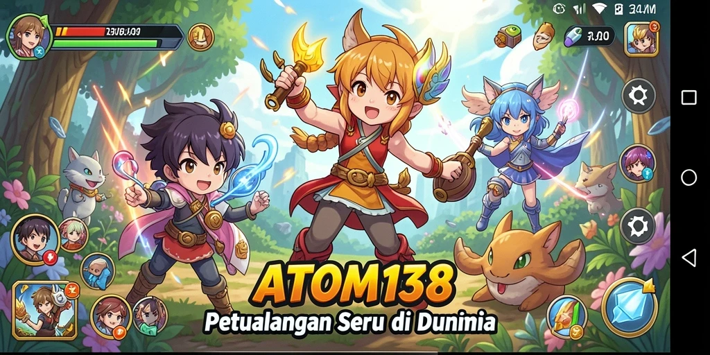 Gameplay seru di dunia anime yang penuh petualangan.