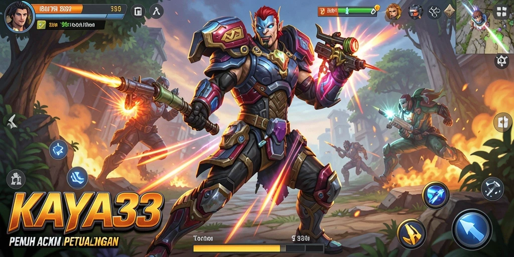 Tampilan gameplay seru dan penuh aksi di KAYA33.