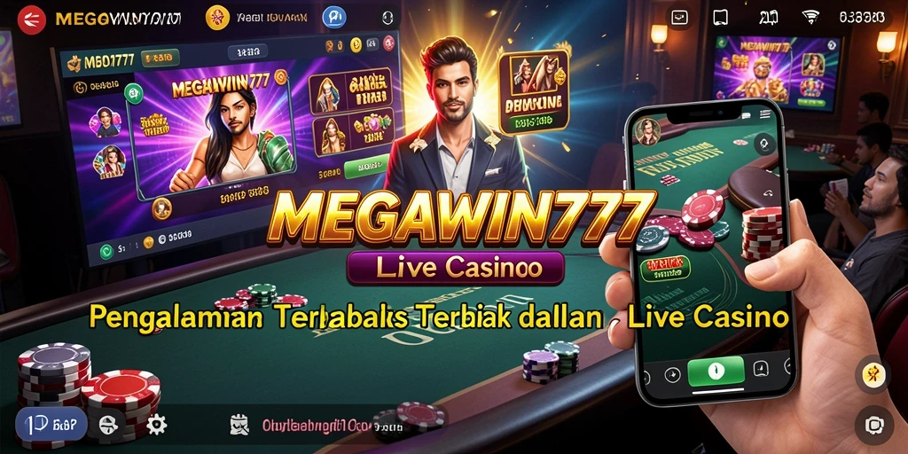 Tampilan gameplay dari MEGAWIN777 yang menarik di Live Casino.