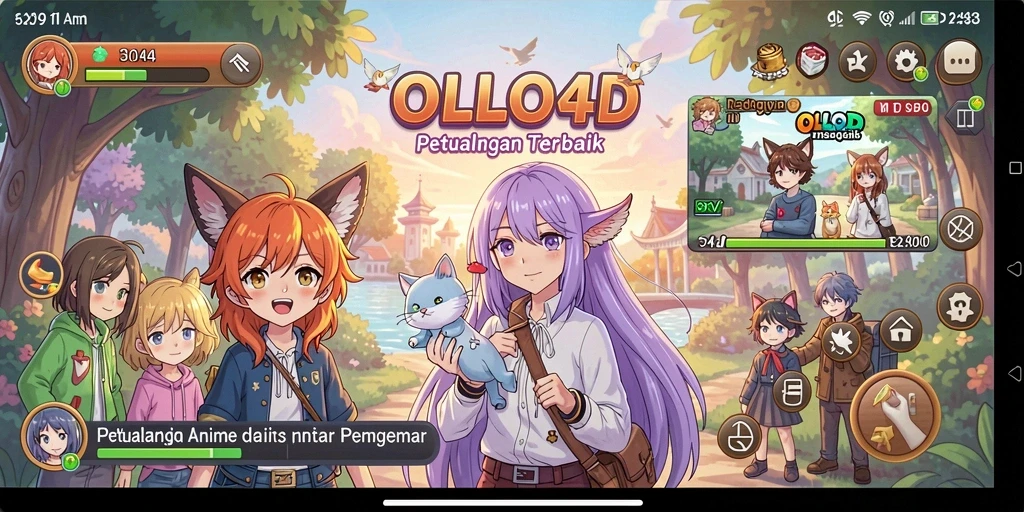 Tampilan gameplay OLLO4D yang menakjubkan dan penuh aksi.