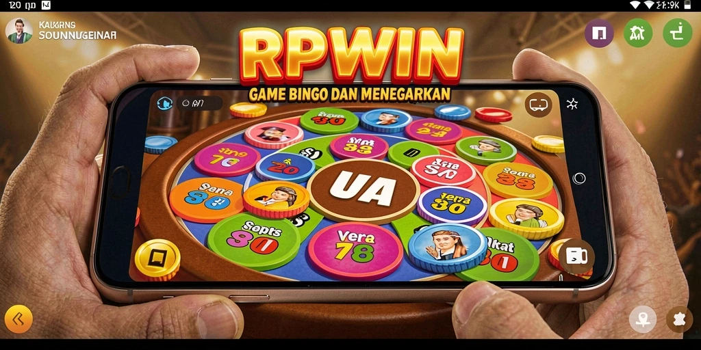 Tampilan gameplay Bingo di RPWIN yang seru dan interaktif.