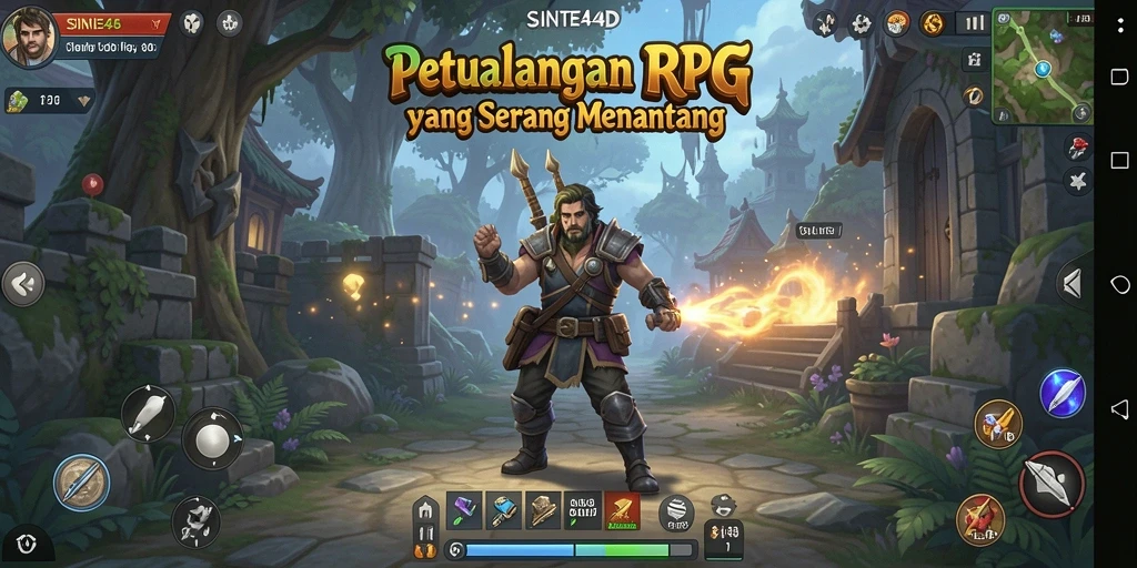 Tampilan gameplay SINTE4D yang seru dan penuh aksi.